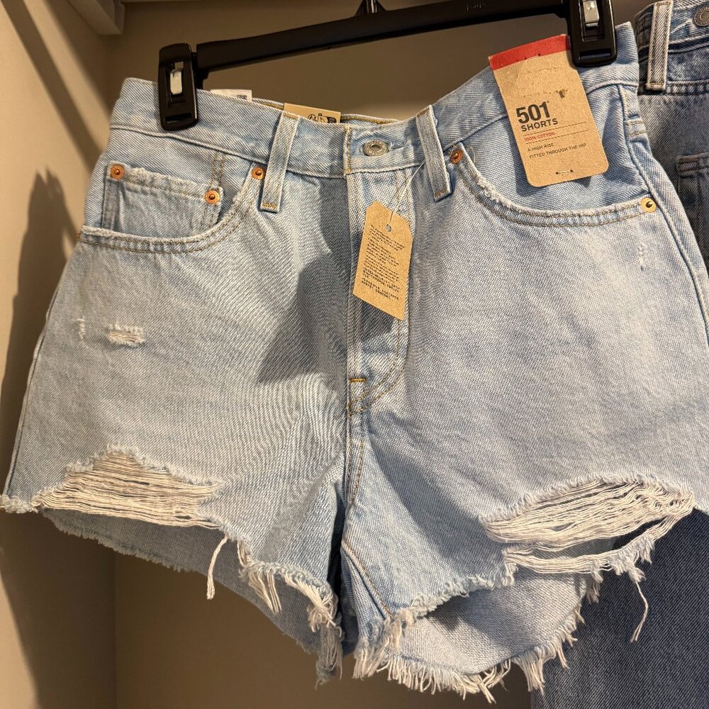 Levi’s 501 Denim Shorts Size 27 | High Rise Button Fly